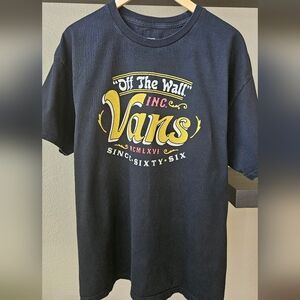 Vans Classic Fit Black Graphic T-Shirt for Men XL